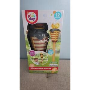 Play Day Torch Bubble Blower with Lights and Sound! Children Ages 3+